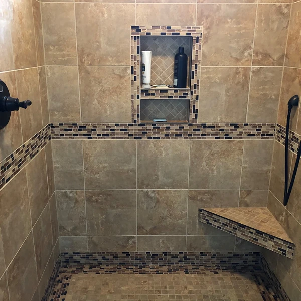 Tile shower